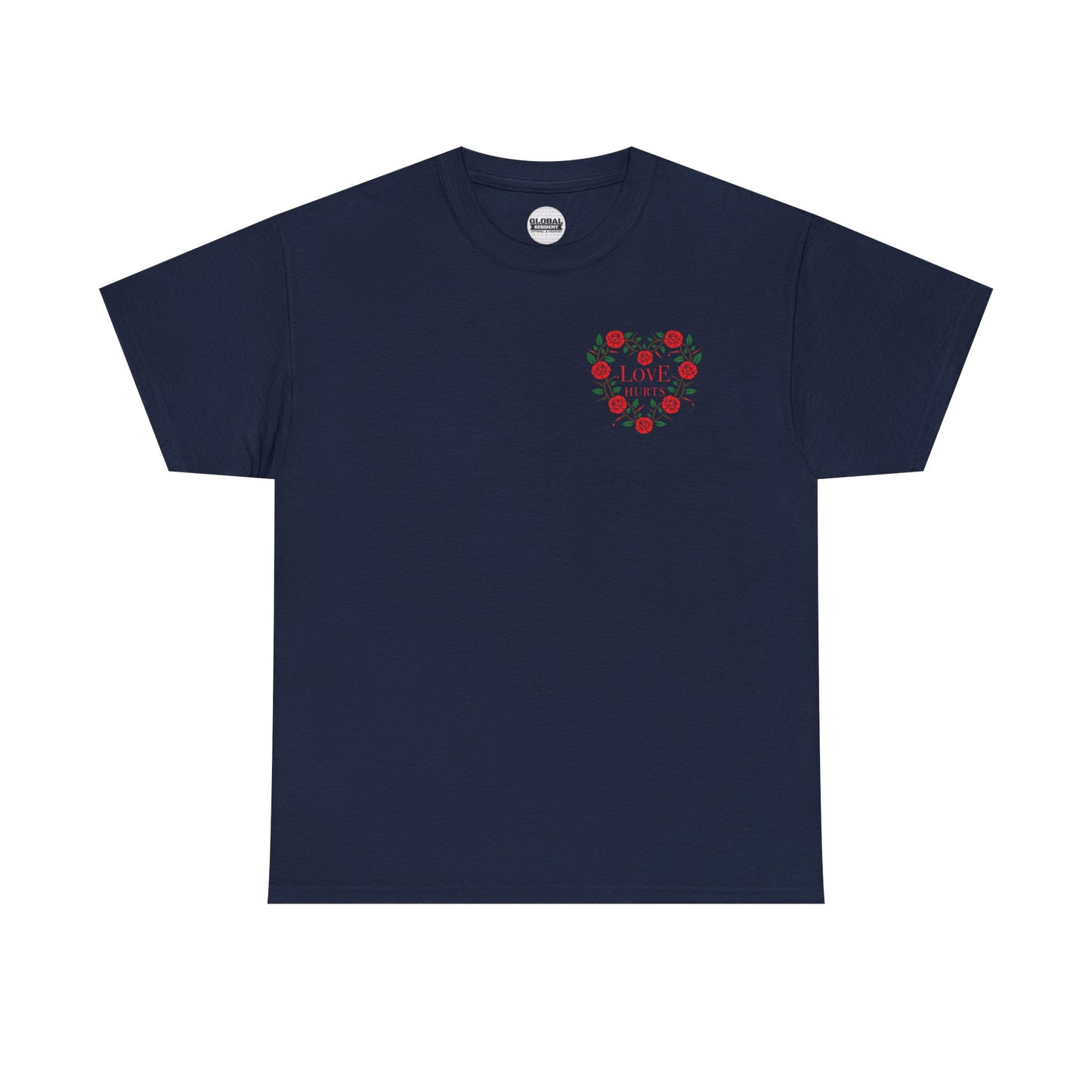 Love Hurts (Heart Floral) Unisex Heavy Cotton Tee