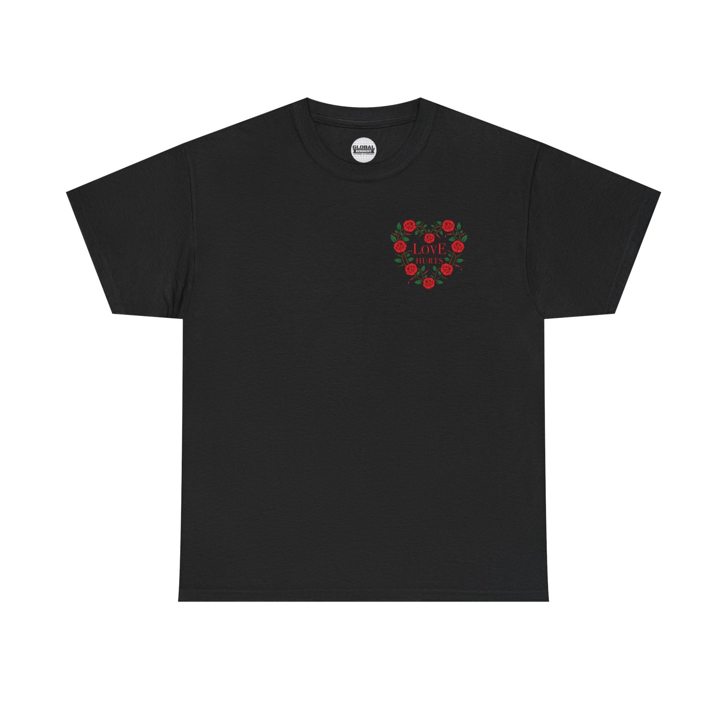 Love Hurts (Heart Floral) Unisex Heavy Cotton Tee