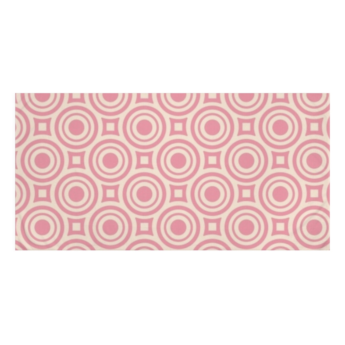 Pretty Pink Print Mink-Cotton Towel