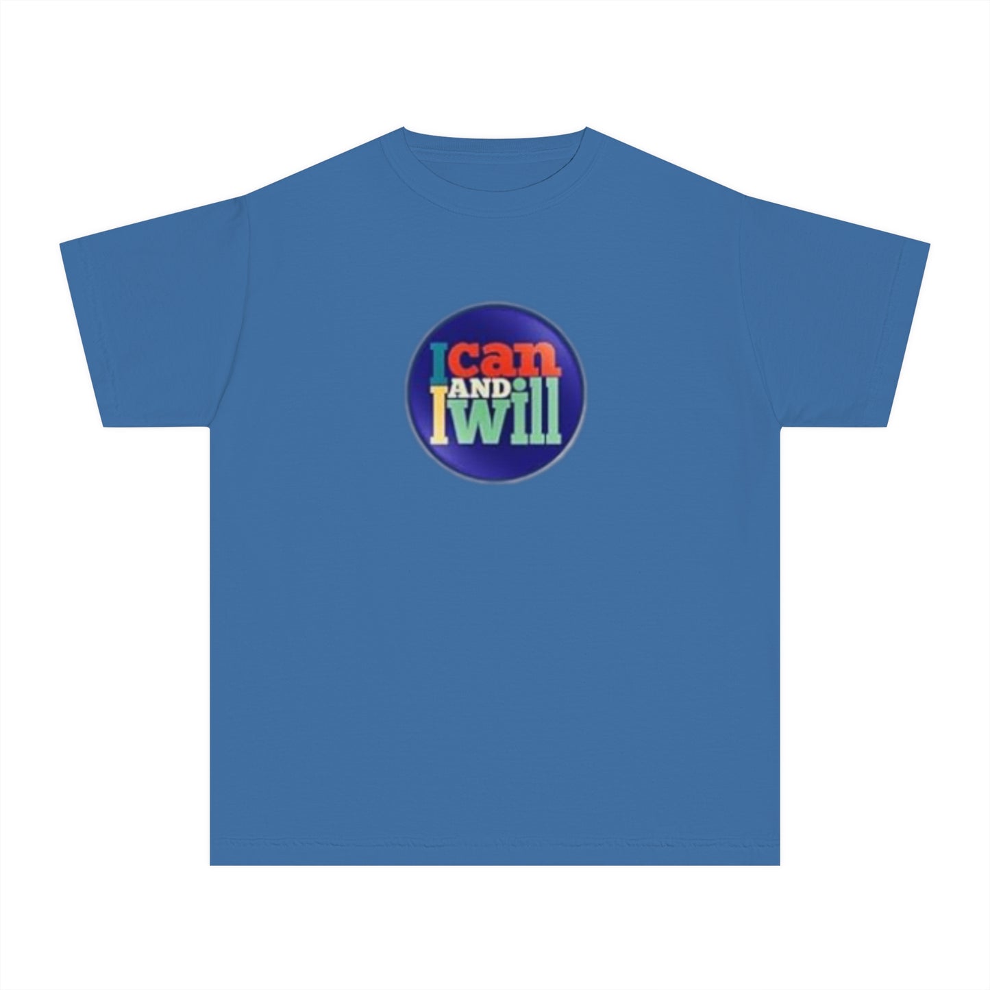 Youth I Can and I Will Button Tee