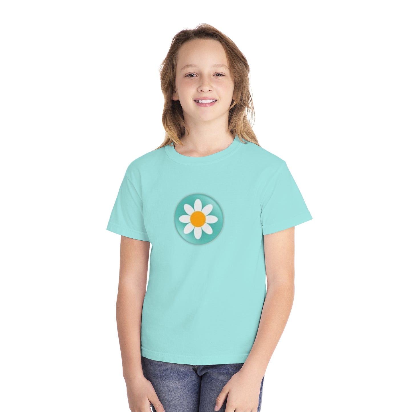 Youth Daisy Button Tee