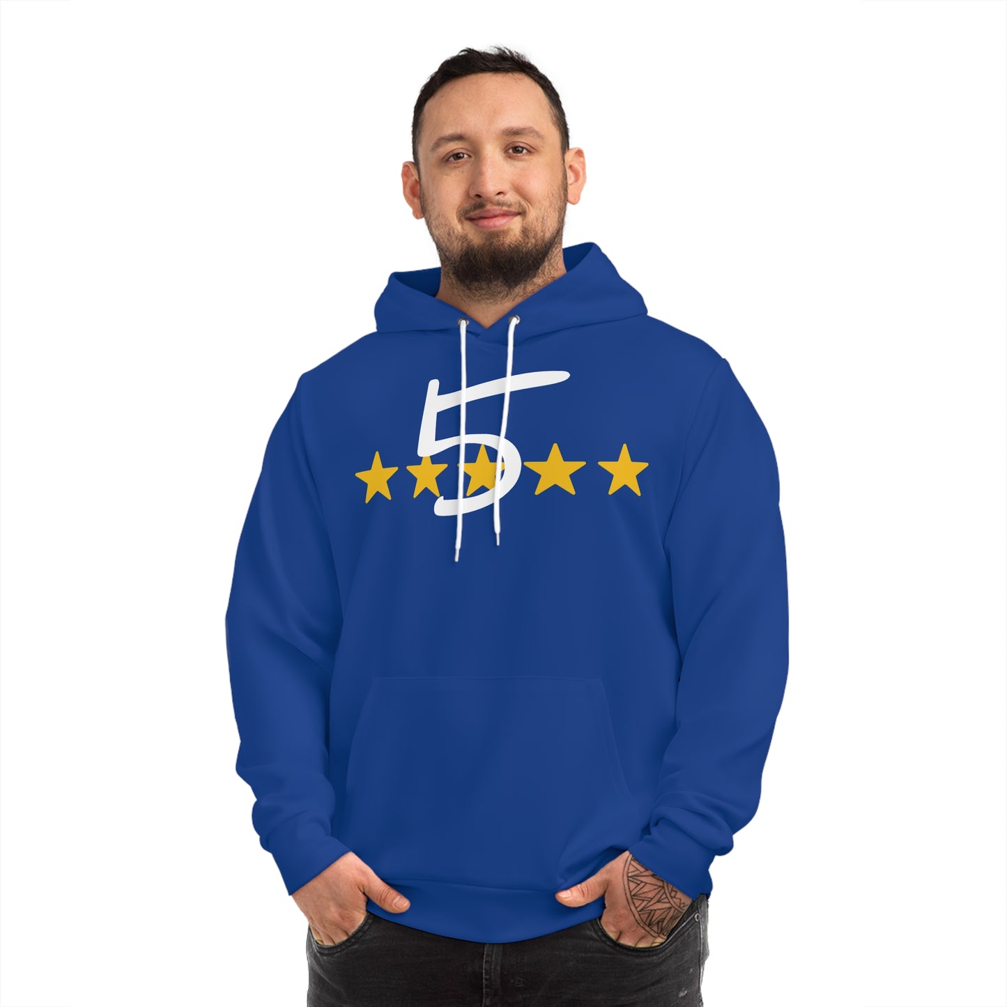 Blue Five Star Hoodie