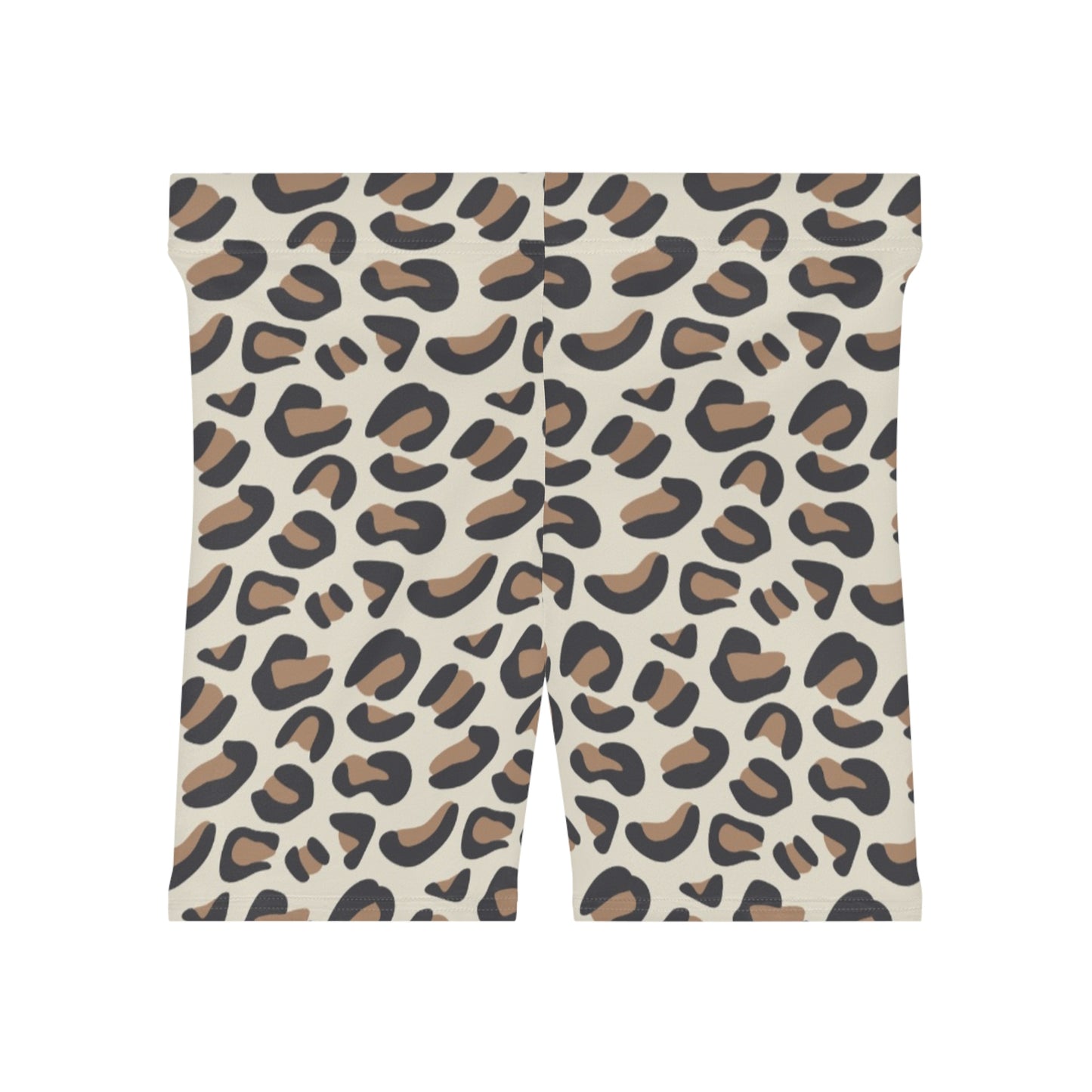 Leopard Animal Print Women's Biker Shorts