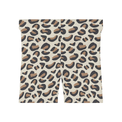 Leopard Animal Print Women's Biker Shorts