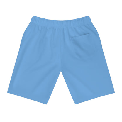 Light Blue Athletic Long Shorts