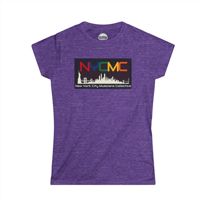 NYCMC Women Softstyle Tee - Pink NYC Musicians Collective Shirt