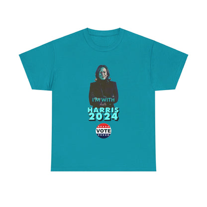 I'm With Her - Vote Harris Tee (2 sided)