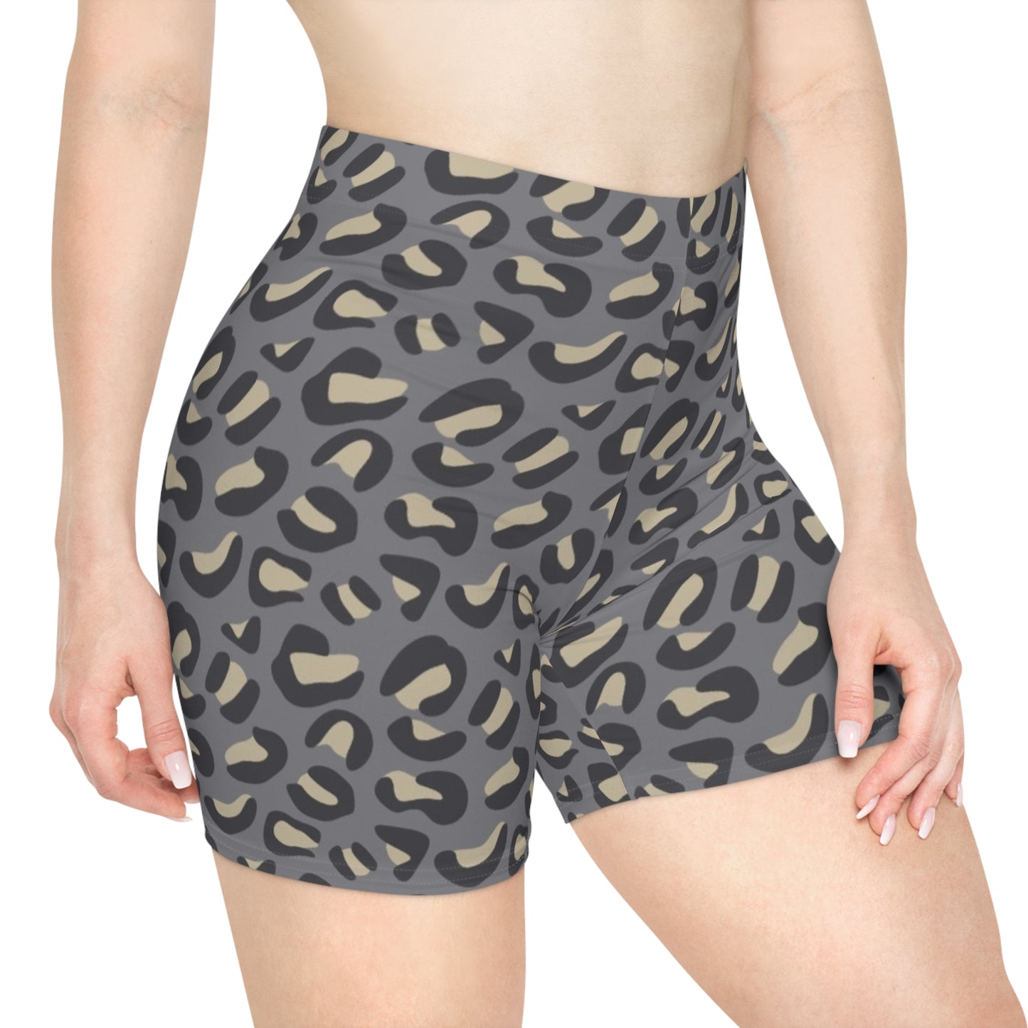 Animal Print Women's Biker Shorts