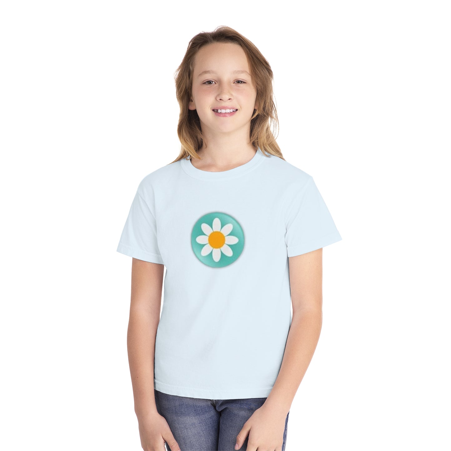 Youth Daisy Button Tee