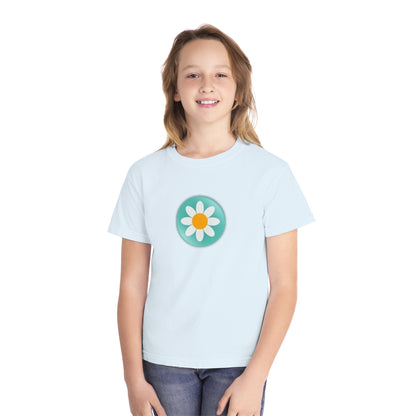 Youth Daisy Button Tee