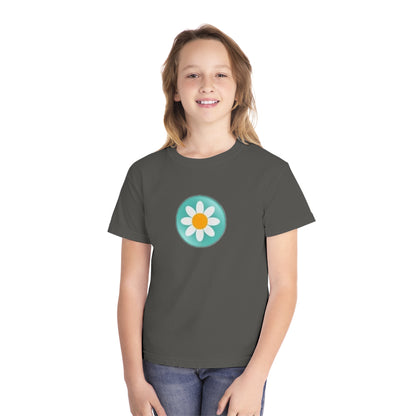 Youth Daisy Button Tee