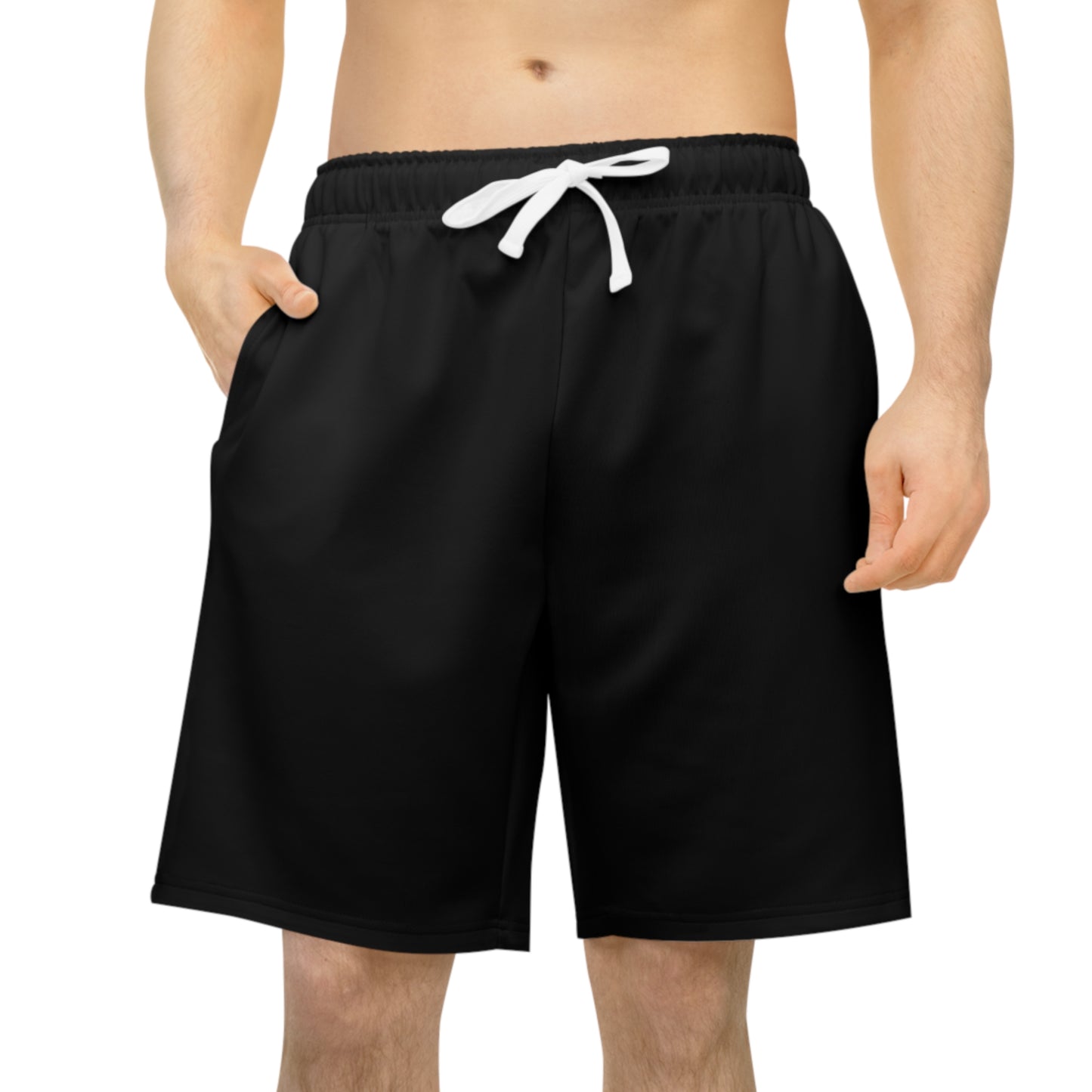 Black Athletic Long Shorts