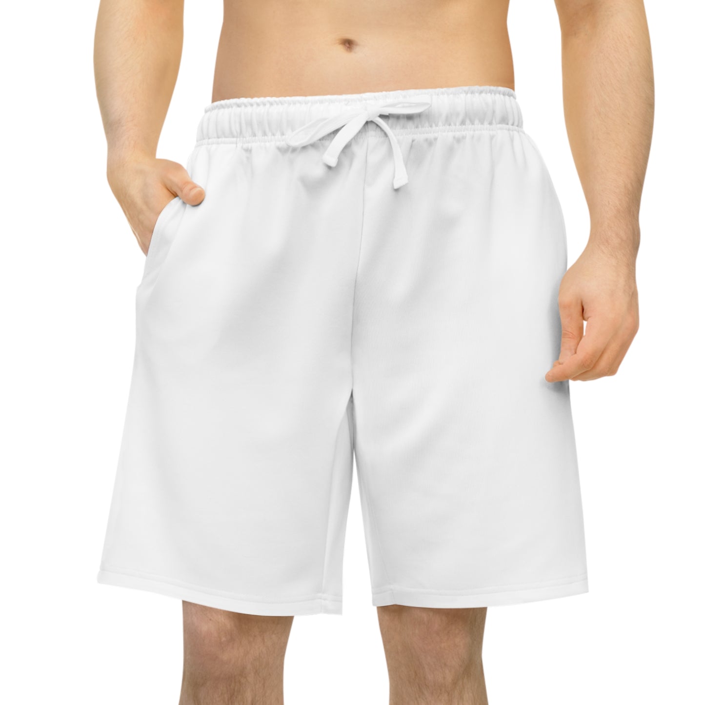 White Athletic Long Shorts