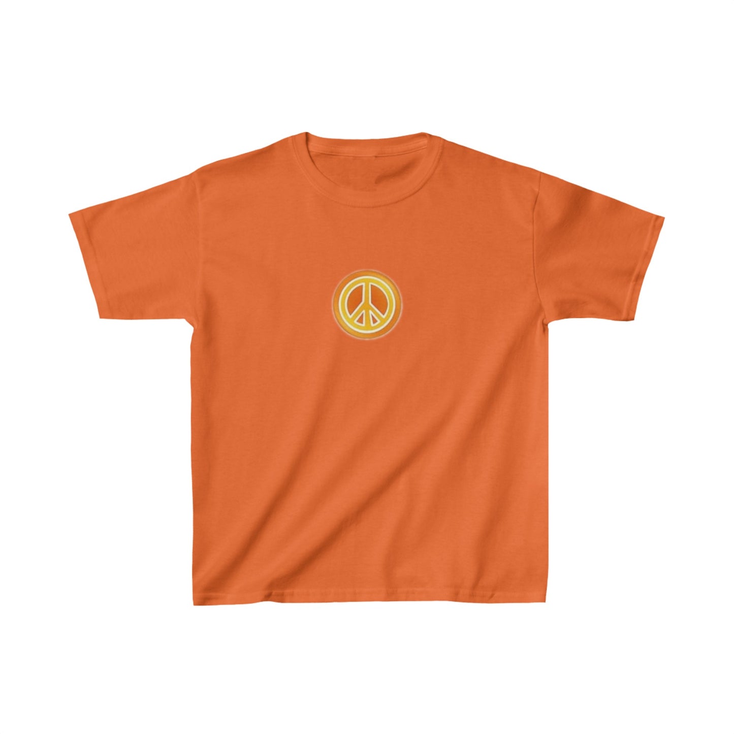 Kids Peace Sign Button Tee