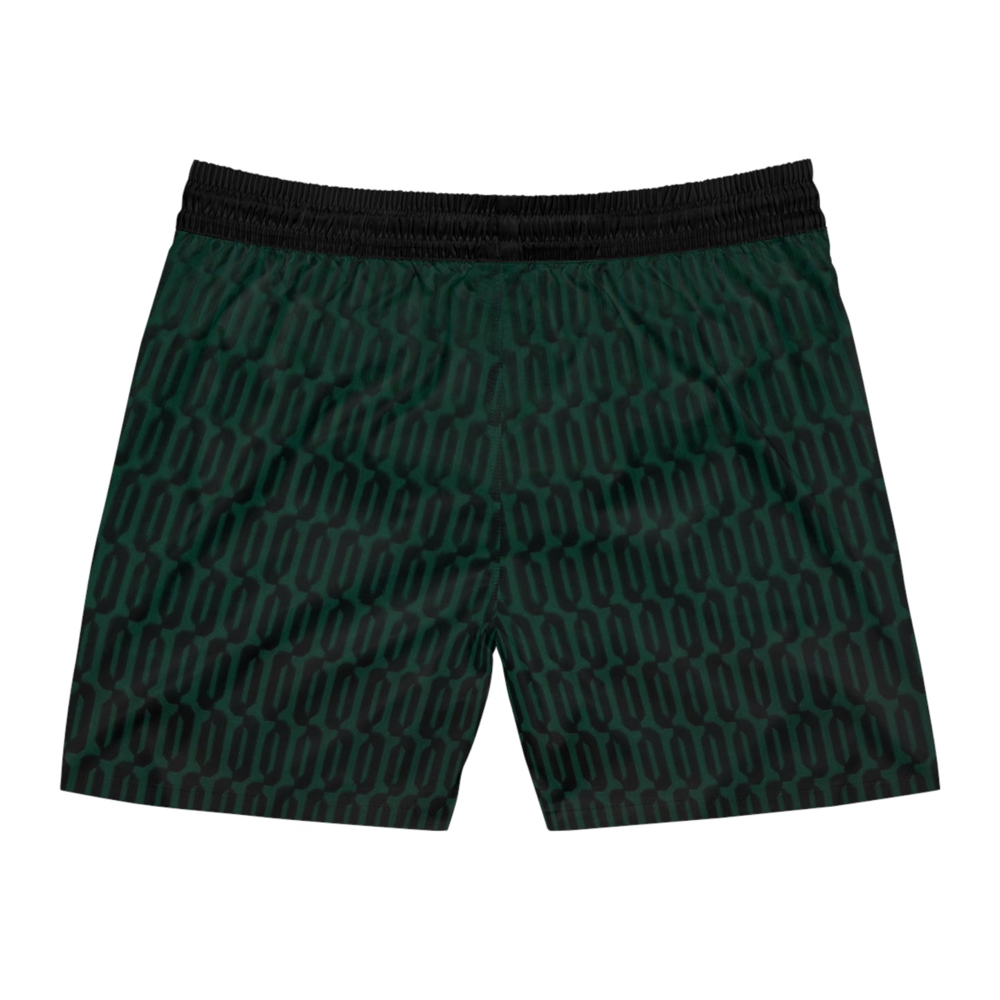 Green Black Link Swim Trunks