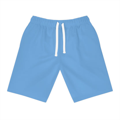 Light Blue Athletic Long Shorts