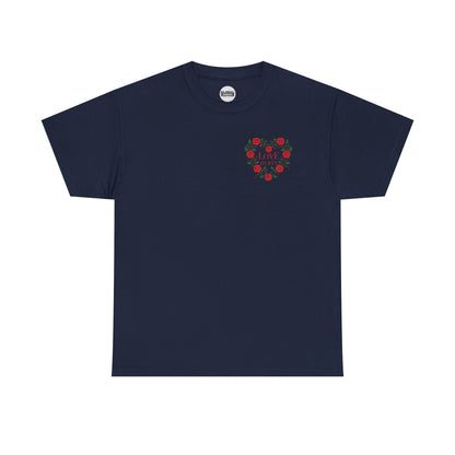 Love Hurts (Heart Floral) Unisex Heavy Cotton Tee