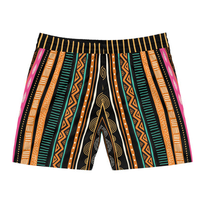 African Print Swim Trunks