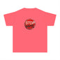 Youth Stop Hate Button Tee