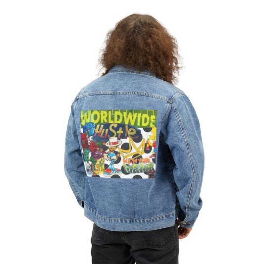 Worldwide Hustle Men's Denim Jacket