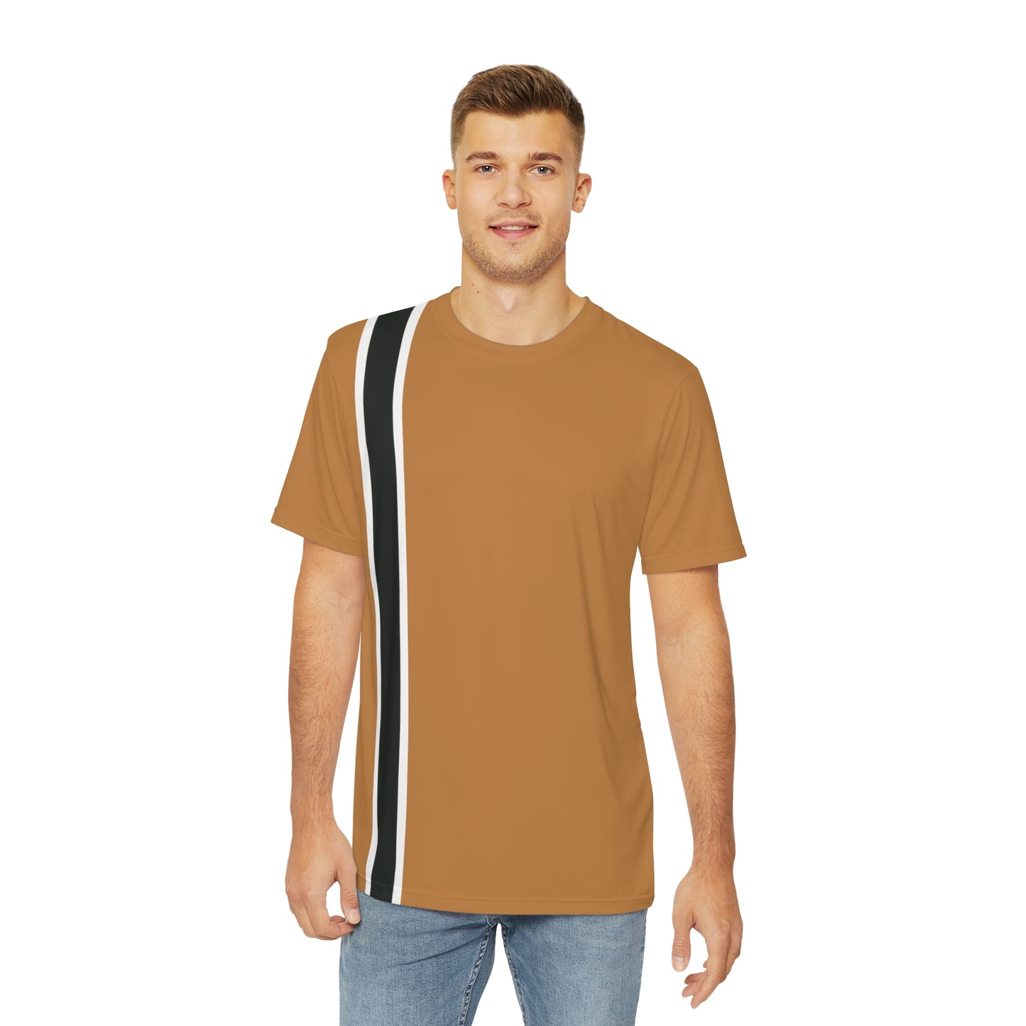 Khaki BW Stripe Tee