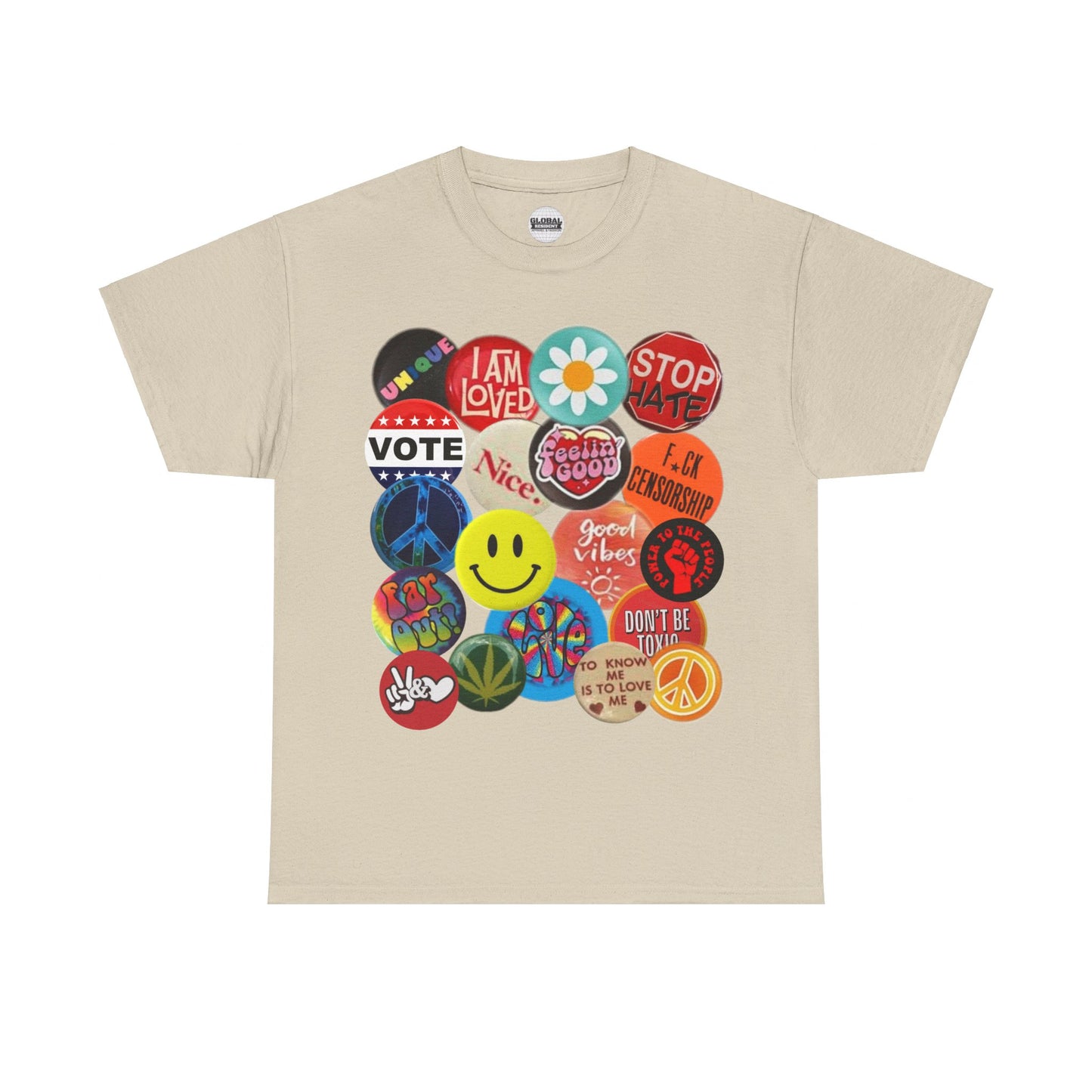 Hippie Buttons Tee