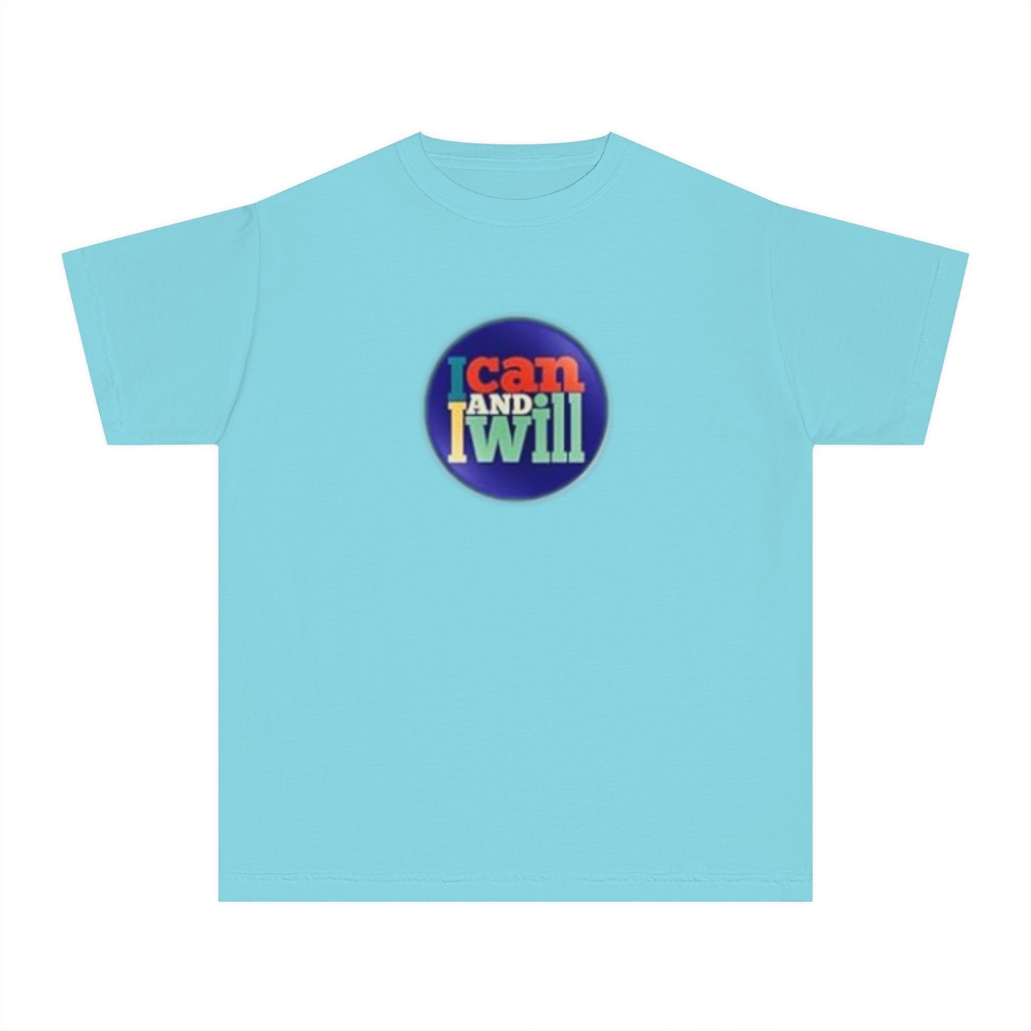 Youth I Can and I Will Button Tee