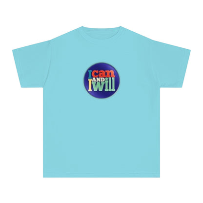 Youth I Can and I Will Button Tee