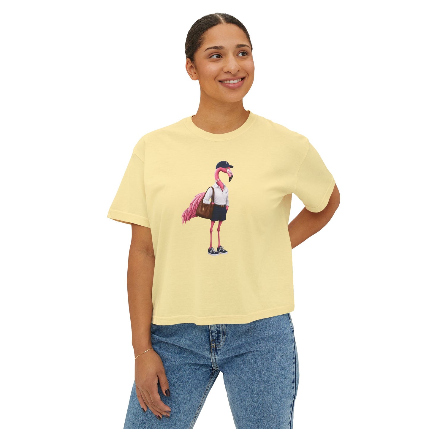 Ralph Flamingo Women's Boxy Tee
