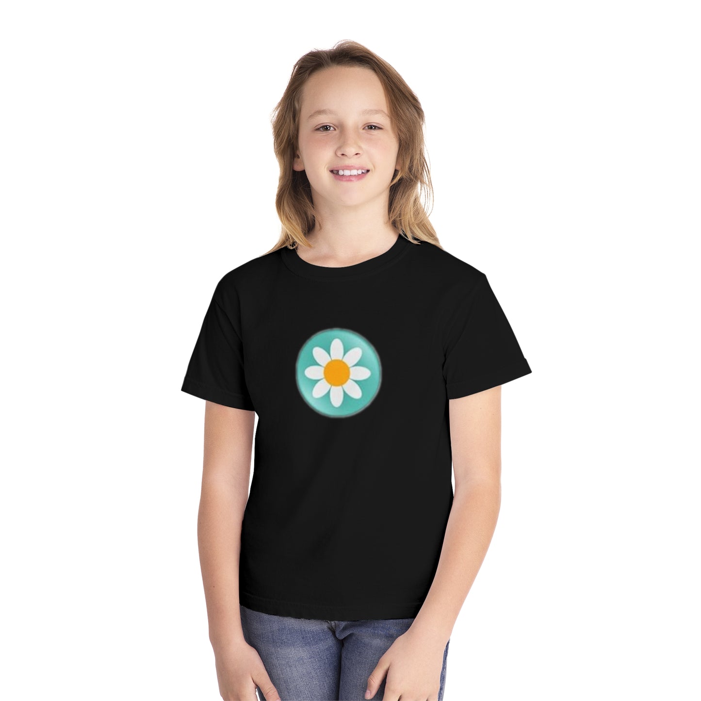 Youth Daisy Button Tee