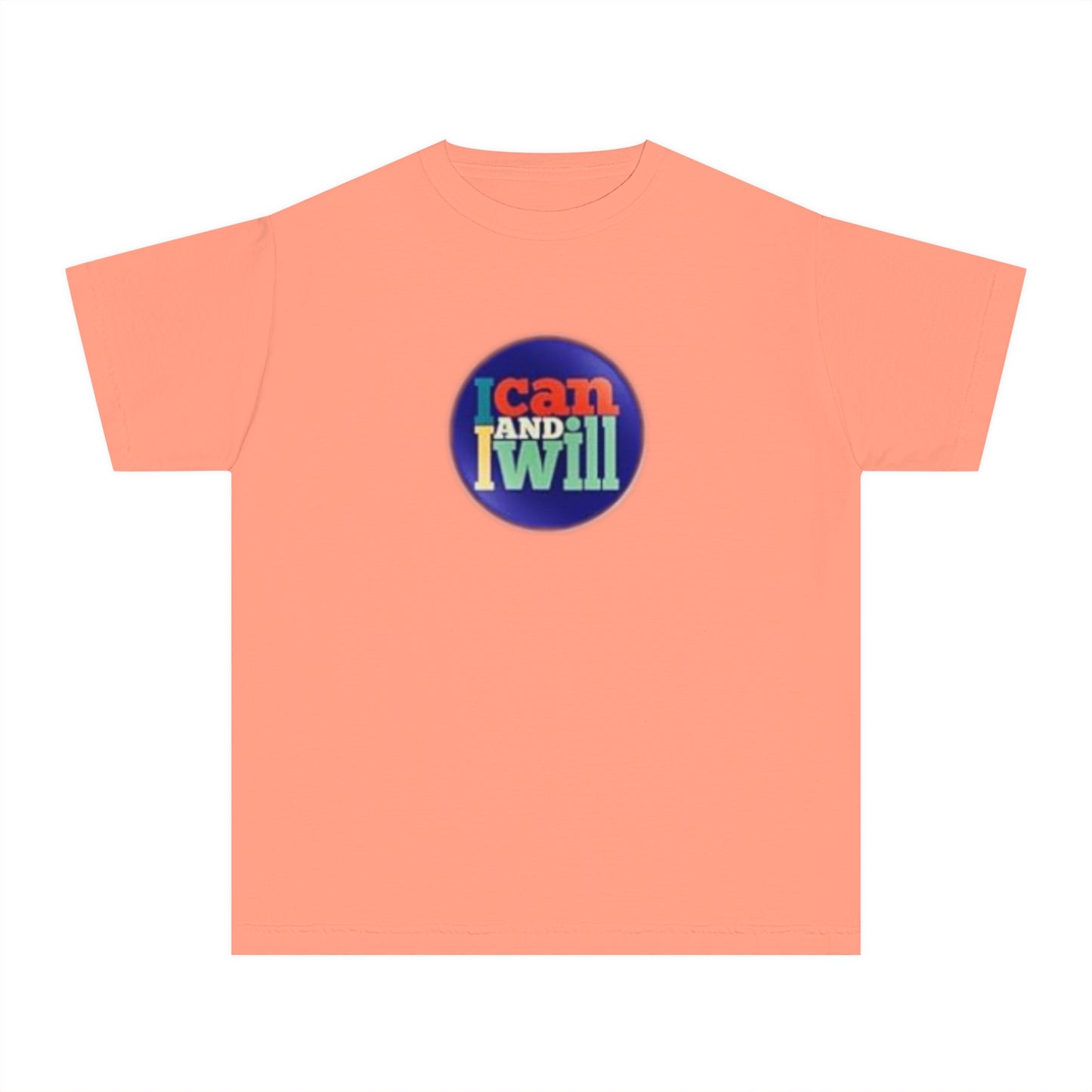 Youth I Can and I Will Button Tee