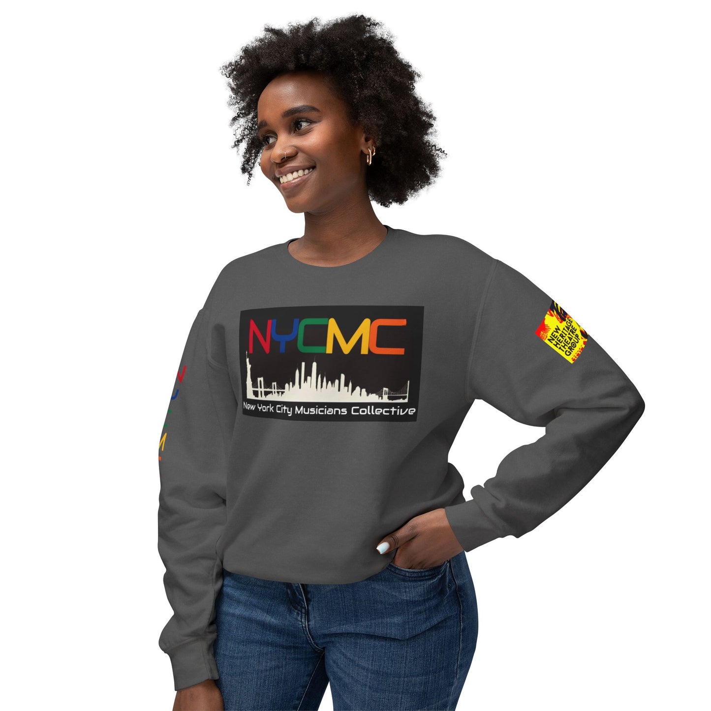 NYC Musicians Collective Unisex Lightweight Crewneck Sweatshirt - Celebrate Music & Community