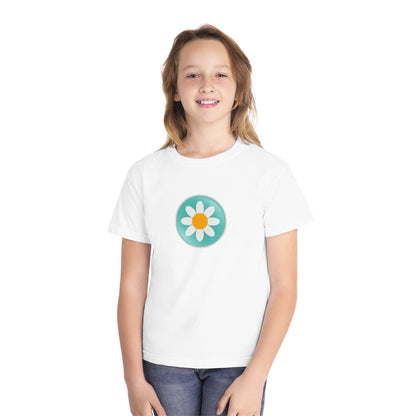 Youth Daisy Button Tee