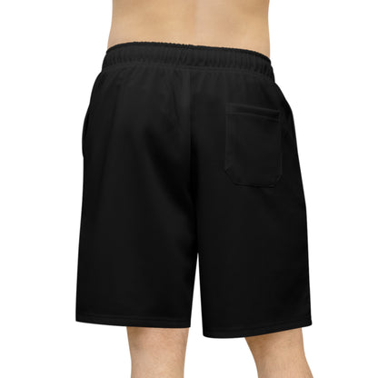 Black Athletic Long Shorts