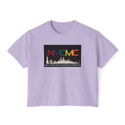 NYCMC Women's Boxy Tee - Stylish Top for Music Lovers - Perfect for Concerts and Festivals