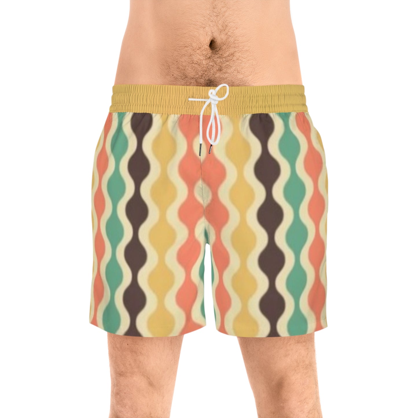 70' Rust Spectrum Print Swim Trunks