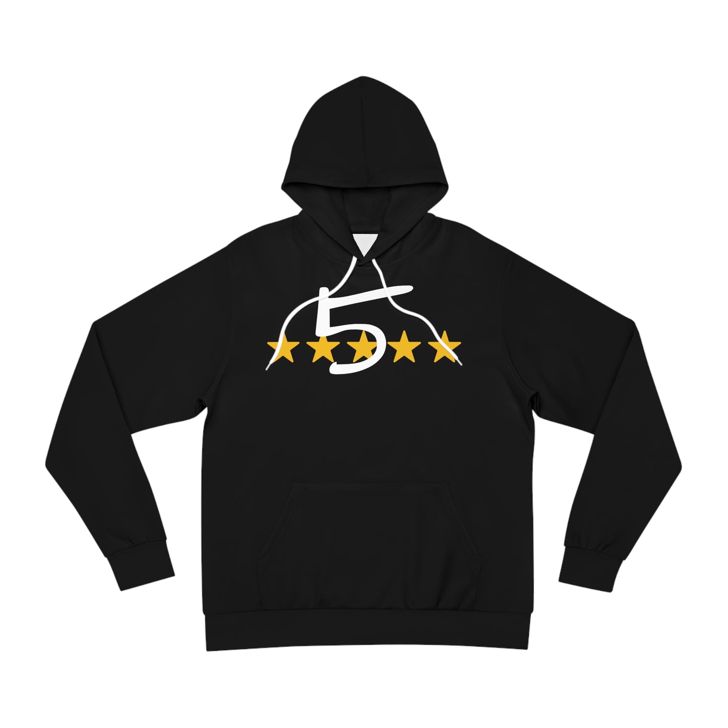 Black Five Star Hoodie