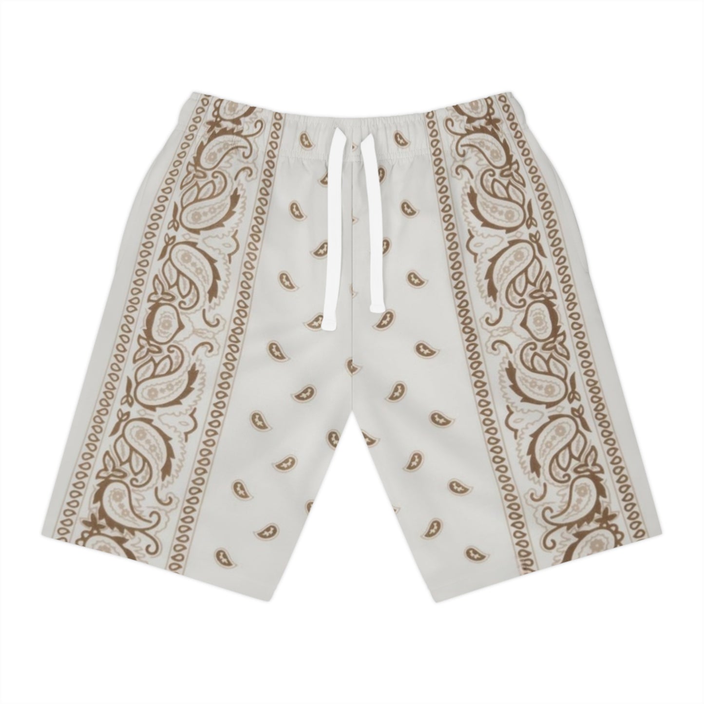 Cream Bandana Print Shorts