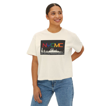 NYCMC Women's Boxy Tee - Stylish Top for Music Lovers - Perfect for Concerts and Festivals