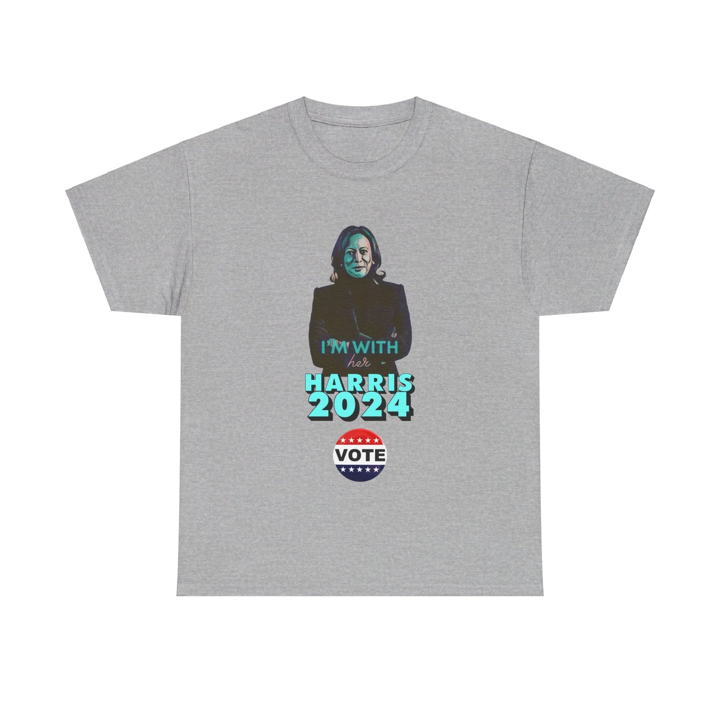 I'm With Her - Vote Harris Tee (2 sided)