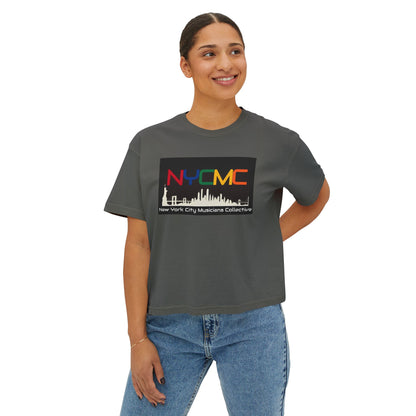 NYCMC Women's Boxy Tee - Stylish Top for Music Lovers - Perfect for Concerts and Festivals