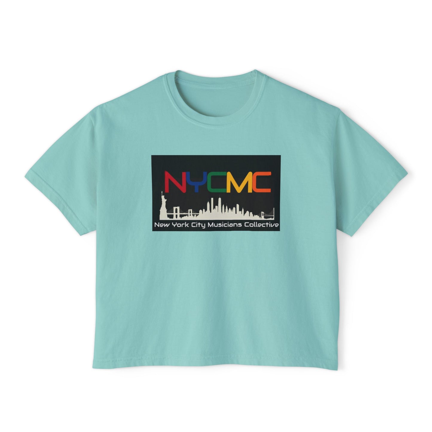 NYCMC Women's Boxy Tee - Stylish Top for Music Lovers - Perfect for Concerts and Festivals