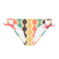 70's Yellow Spectrum Print Loop Tie Side Bikini Bottom