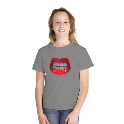 Youth Red Lip, Diamond Grills Tee