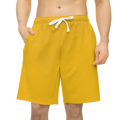 Yellow Athletic Long Shorts