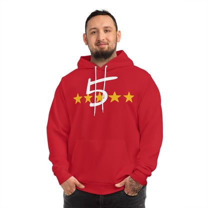 Red Five Star Hoodie