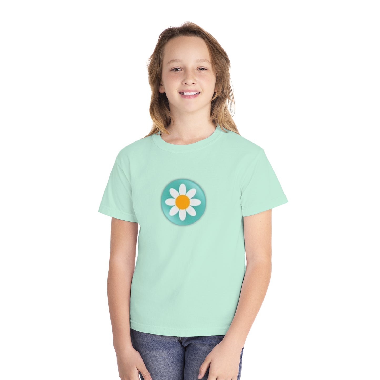 Youth Daisy Button Tee