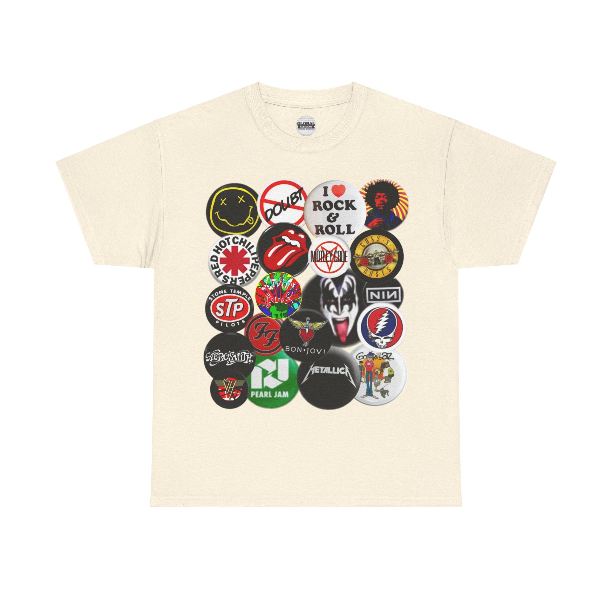 I ❤️ Rock & Roll Tee (2 sided) – Global Resident AF