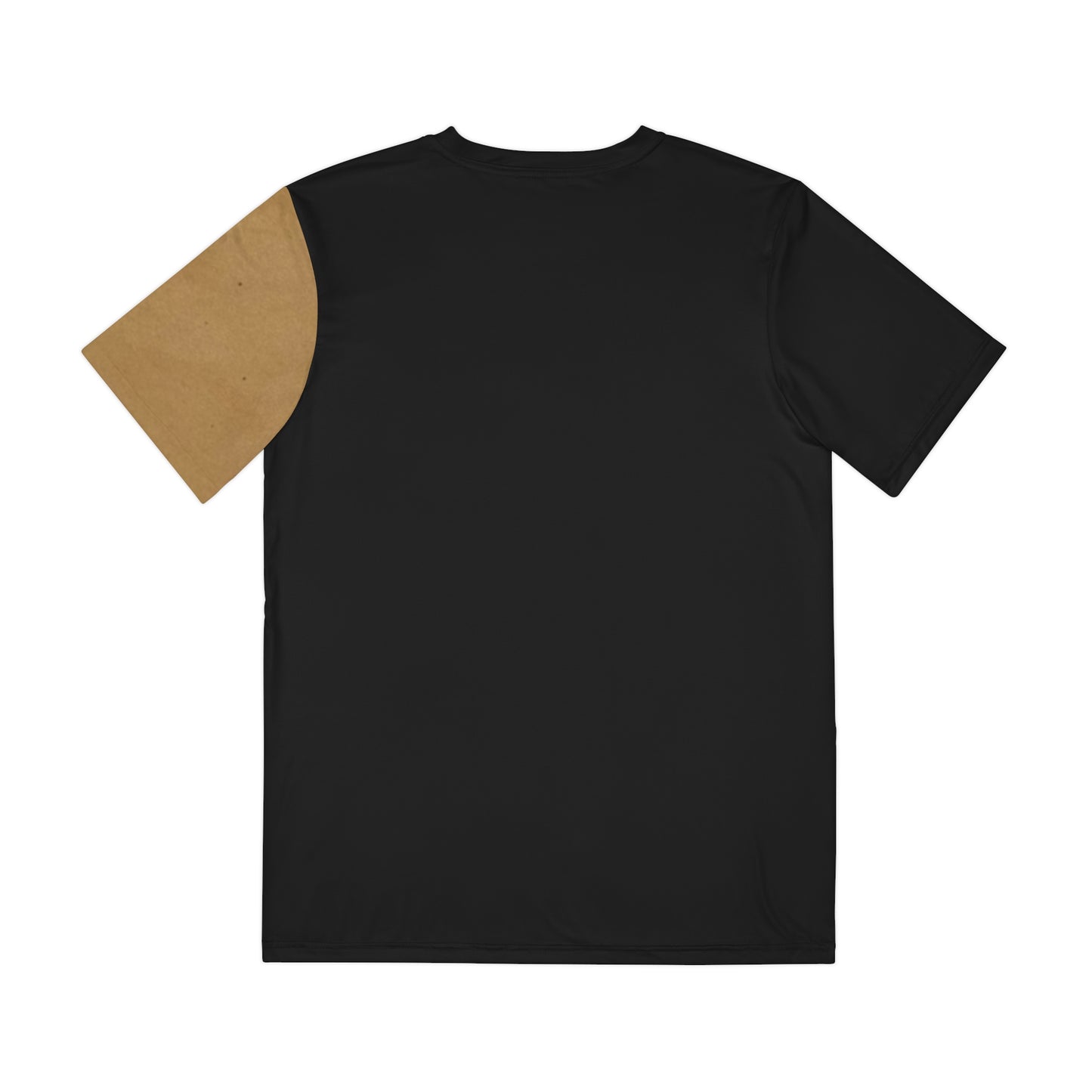 Khaki Brown Black Abstract Print Print Tee