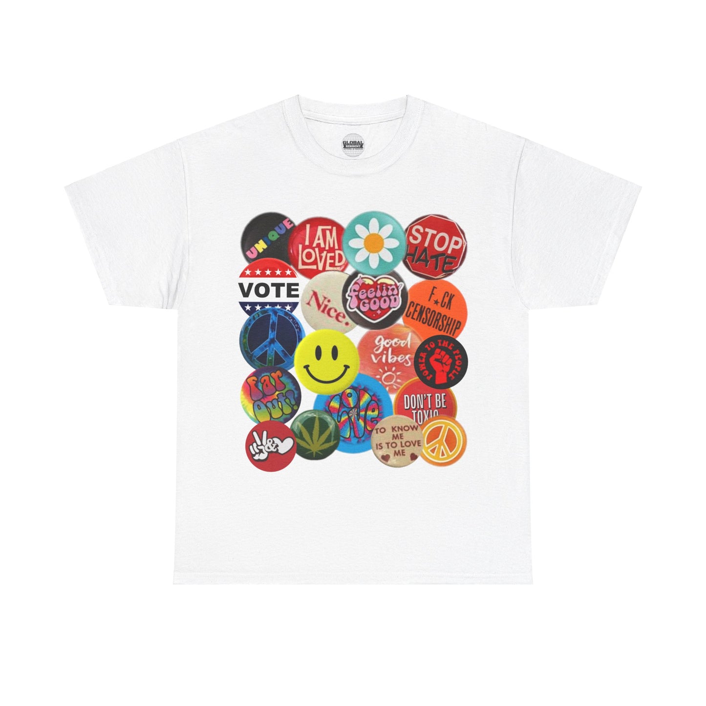 Hippie Buttons Tee